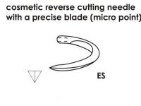 sutura ago tagliente esterno estetica